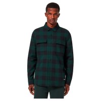 карирана,риза,мъжки,ризи,oakley,bear,cozy,flannel,long,sleeve,shirt,hunter,green,black,check,(green)