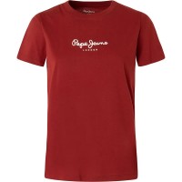 тениска,дамски,тениски,pepe,jeans,camila,short,sleeve,t,shirt,burnt,red,(red)