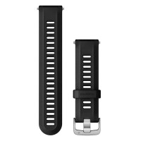 електро,garmin,forerunner,22,mm,silicone,strap,black,(black,silver)