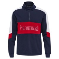 блуза,мъжки,пуловери,дамски,пуловери,hummel,claude,half,zip,sweatshirt,blue,(peacoat)