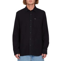 риза,с,дълъг,ръкав,мъжки,ризи,volcom,caden,solid,long,sleeve,shirt,black,(black)