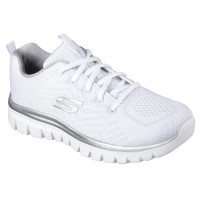 маратонки,дамски,маратонки,skechers,graceful,trainers,white,mesh,silver,trim,(white)