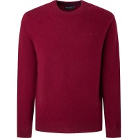 блуза,мъжки,пуловери,hackett,lambswool,sweater,syrah,(red)