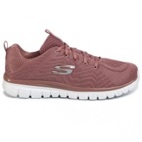 маратонки,дамски,маратонки,skechers,graceful,trainers,mauve,reective,engineered,knit,(red)