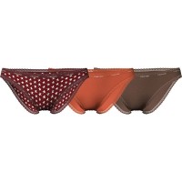 дамско,бельо,дамски,бикини,и,танкини,calvin,klein,panties,3,units,star,stamp,red,burnt,embers,camel,(multicolor)