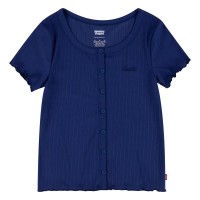 тениска,мъжки,тениски,дамски,тениски,levi´s,®,scoop neck ribbed knit,short,sleeve,t,shirt,blue,(twilight,blue)