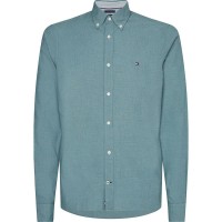 карирана,риза,мъжки,ризи,tommy,hilfiger,natural,soft,micro,check,long,sleeve,shirt,hunter,multi,(green)