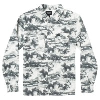 риза,с,дълъг,ръкав,мъжки,ризи,rvca,mister,cartoon,long,sleeve,shirt,grey,(black,white)