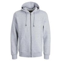 блуза,мъжки,пуловери,jack,&,jones,star,basic,full,zip,sweatshirt,light,grey,melange,(grey)
