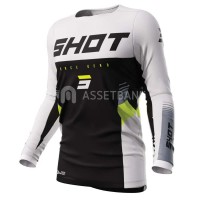 блуза,с,дълъг,ръкав,мъжки,тениски,дамски,тениски,shot,tracer,long,sleeve,jersey,white,black,(tracer,black)