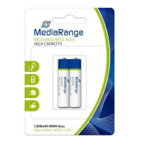 батерии,mediarange,mrbat122,aaa,alkaline,battery,2,units,blue,white,(clear)