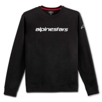 блуза,мъжки,пуловери,alpinestars,linear,crew,sweatshirt,black,(black,white)