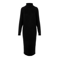 рокля,дамски,поли,и,рокли,yas,mavi,roll,neck,long,sleeve,midi,dress,black