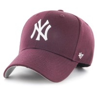 шапка,всички,шапки,47,mlb,new,york,yankees,raised,basic,mvp,cap,dark,maroon,(purple)
