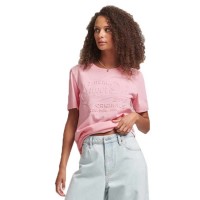 тениска,дамски,тениски,superdry,vintage,script,style,emb,t,shirt,pink,(bubblegum,marl)