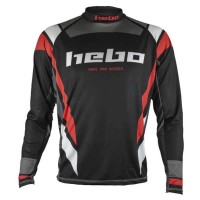 блуза,с,дълъг,ръкав,мъжки,тениски,дамски,тениски,hebo,race,pro,long,sleeve,jersey,black,(black)
