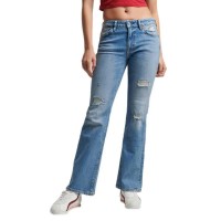дънки,дамски,панталони,superdry,vintage,mid,rise,slim,flare,jeans,bleeker,vintage,custom,(blue)