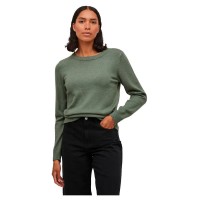 блуза,дамски,пуловери,дамски,плетени,дрехи,vila,ril,sweater,laurel,wreath,detail,dark,melange,(brown)