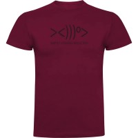 тениска,мъжки,тениски,kruskis,simply,fishing,addicted,short,sleeve,t,shirt,dark,red,(red)