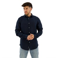 риза,с,дълъг,ръкав,дамски,ризи,мъжки,ризи,superdry,studios,casual,linen,long,sleeve,shirt,brown,(navy)