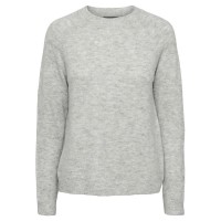 блуза,дамски,пуловери,дамски,плетени,дрехи,pieces,juliana,sweater,light,grey,melange,(grey)