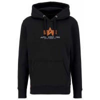 суичър,мъжки,пуловери,alpha,industries,basic,rubber,hoodie,black