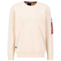 блуза,мъжки,пуловери,alpha,industries,usn,blood,chit,sweatshirt,jet,stream,white,(beige)