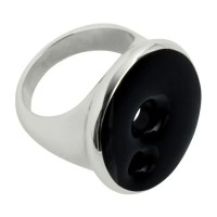 бижутерия,breil,tj0826,16,ring,silver,(silver,black)