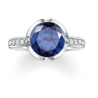 бижутерия,thomas,sabo,037,050,32,54,ring,silver,(blue,silver)