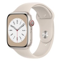 часовник,часовници,apple,series,8,gps+cellular,45,mm,watch,starlight,(beige)