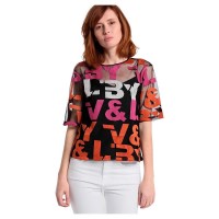 тениска,дамски,тениски,victorio,&,lucchino,embroidery,tremend,logo,short,sleeve,t,shirt,black,(black)