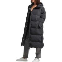 яке,дамски,якета,и,палта,superdry,studios,longline,duvet,jacket,grey,(black)