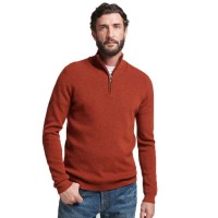 блуза,мъжки,пуловери,superdry,studios,merino,henley,sweater,bombay,brown,(brown)