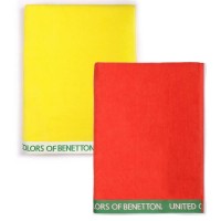 хавлиена,кърпа,хавлии,benetton,towel,2,units,yellow,red,(red,yellow)