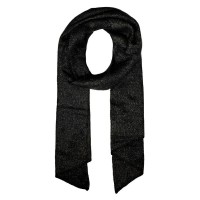 шал,ръкавици,шапки,и,шалове,pieces,pyron,lurex,long,scarf,black,detail,gold,lurex,(black)