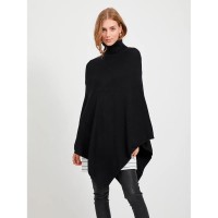 дамски,плетени,дрехи,vila,ril,poncho,black