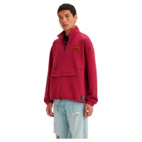 блуза,мъжки,пуловери,levi´s,®,relaxed,graphic,1,4,zip,pouch,sweatshirt,red,(olde,english,zip,rumba,red)