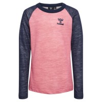 тениска,детски,тениски,hummel,wingo,long,sleeve,t,shirt,deco,rose,(pink)