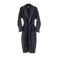хавлии,wellhome,wh0586,bathrobe,black,(grey)