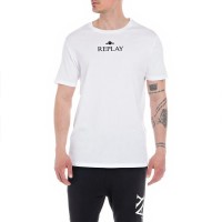 тениска,мъжки,тениски,replay,m6473,.000.22980p,short,sleeve,t,shirt,white