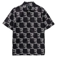 риза,с,къс,ръкав,мъжки,ризи,globe,circuits,short,sleeve,shirt,black