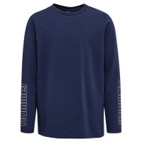 тениска,детски,тениски,hummel,cloud,long,sleeve,t,shirt,black,iris,(blue)
