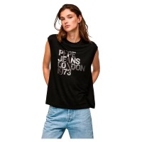 тениска,дамски,тениски,pepe,jeans,lidia,sleeveless,t,shirt,black
