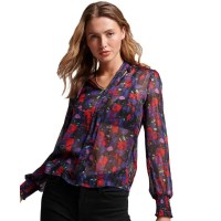 дамски,блузи,дамски,ризи,superdry,studios,chiffon,blouse,blue,(elizabeth,navy,print)