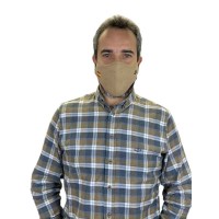 други,аксесоари,pasion,morena,dotted,face,mask,camel,(beige)
