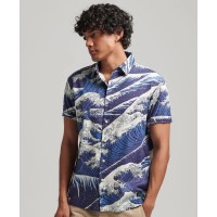 риза,с,къс,ръкав,мъжки,ризи,superdry,vintage,hawaiian,short,sleeve,shirt,the,great,wave