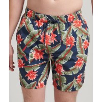 бански,гащета,мъжки,бански,костюми,superdry,vintage,hawaiian,swimming,shorts,banana,leaf,navy,(blue)