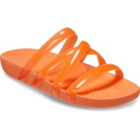 дамски,сандали,и,чехли,crocs,splash,glossy,strappy,slides,orange,(persimmon)