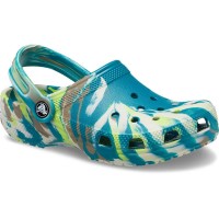 детски,сандали,и,чехли,crocs,classic,marbled,clogs,limeade,multi,(blue)