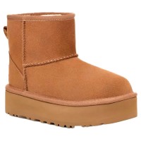 детски,обувки,детски,боти,ugg,kids,ds´,classic,mini,platform,boots,chestnut,(beige)